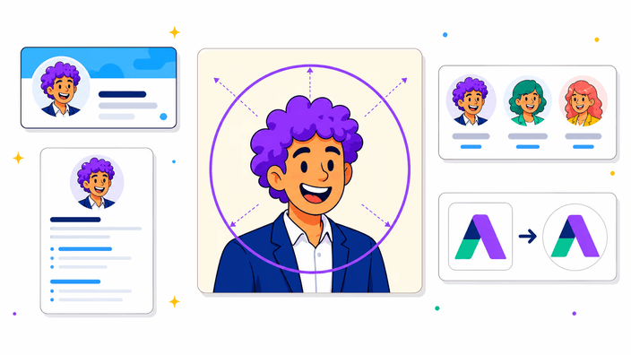 Professional headshots and brand logos