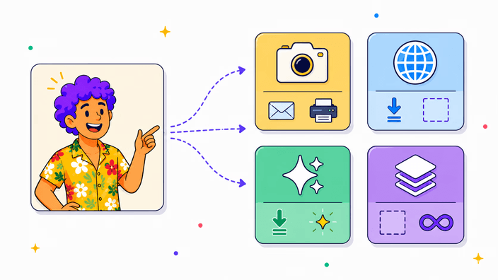 Pick your output format: JPG, WebP, AVIF, or PNG